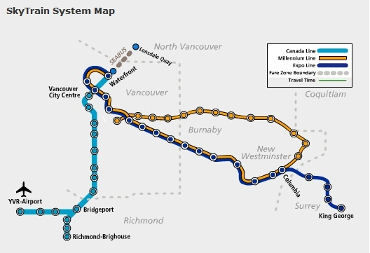 밴쿠버 스카이트레인 이용하기 - Vancouver SkyTrain